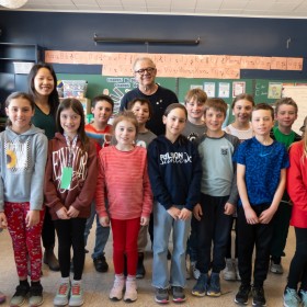 Visite du maire à l’école des Brise-Vent