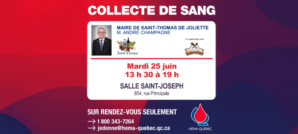 Collecte de sang - Mardi 25 juin